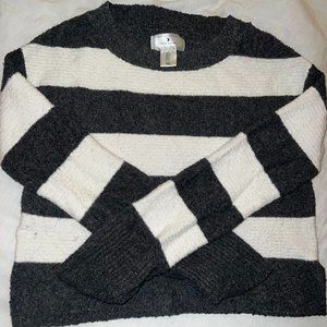 Ruby Moon Charcoal Grey Stripped Sweater